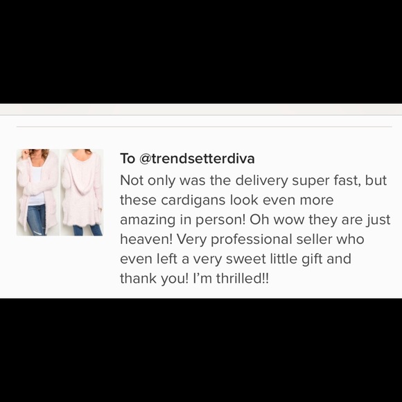 FUZZY GREY CARDIGAN SWEATER - Picture 7 of 8